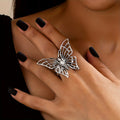 Bague papillon gothique