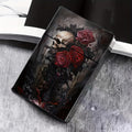 Boite tête de mort gothique et roses
