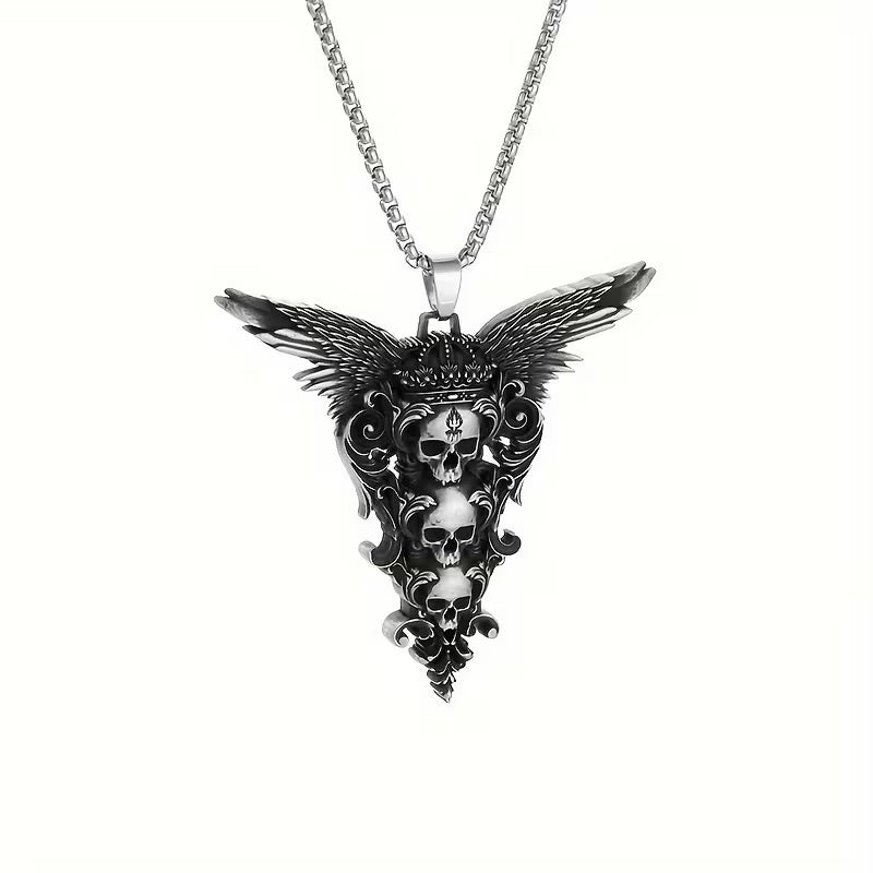 Collier trois crânes